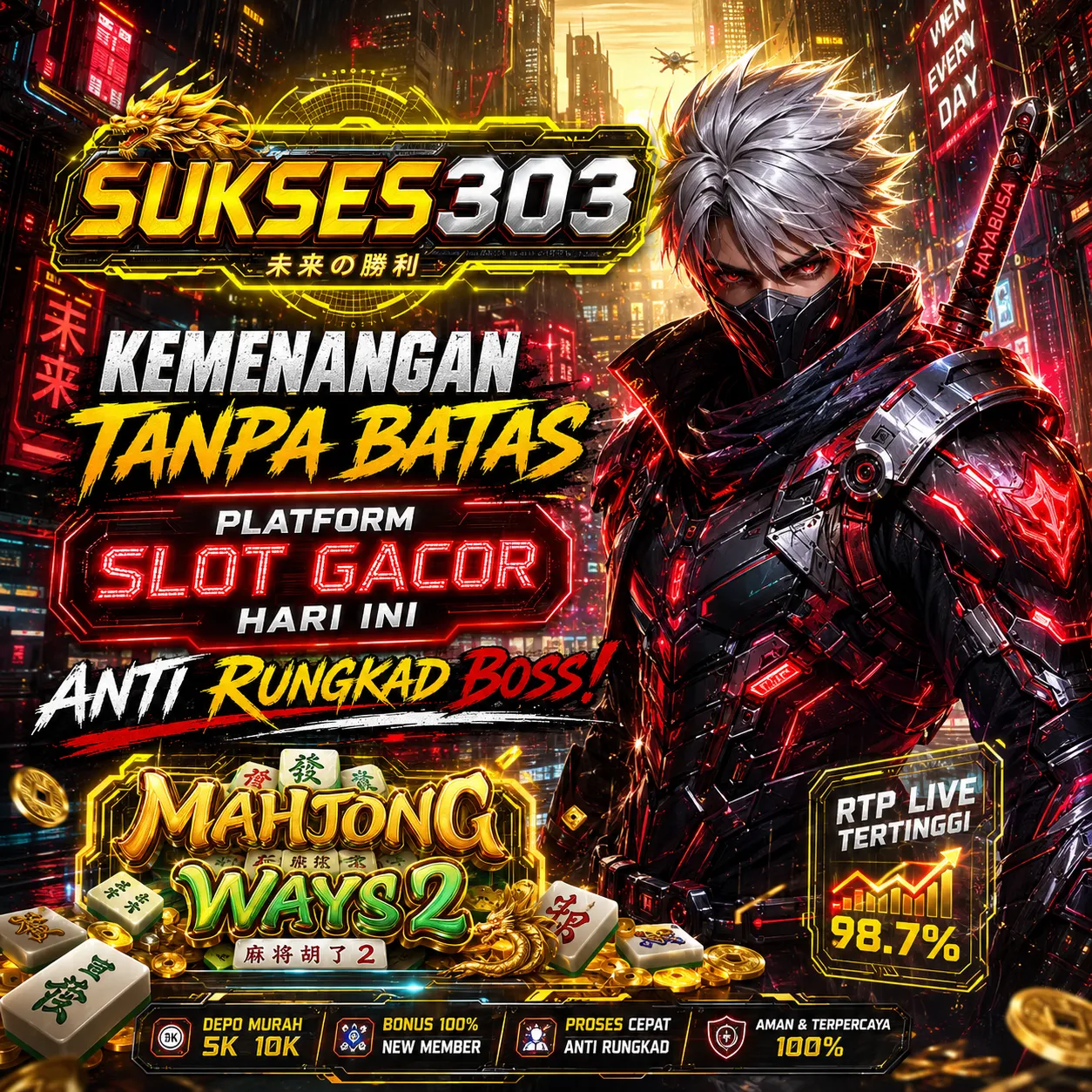 SUKSES303 Rekomendasi Kumpulan Slot Bet 200 Perak Resmi Agen Slot Gacor Sukses303 Terpercaya